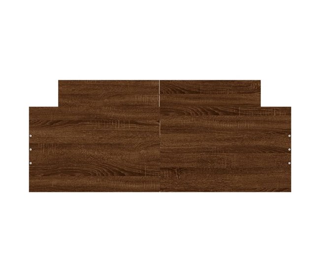 Conforama Estructura De Cama Con Cabecero Piecero Roble Marrón 120x200 Cm