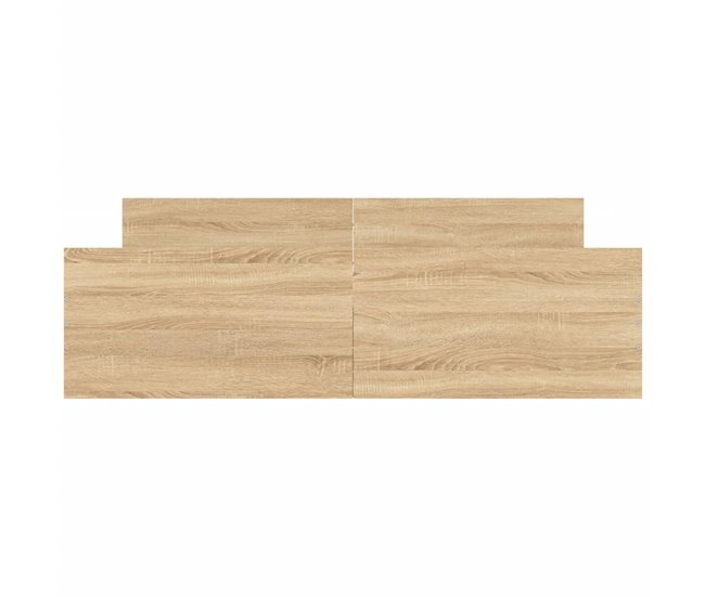 Conforama Estructura De Cama Con Cabecero Piecero Roble Sonoma 150x200 Cm