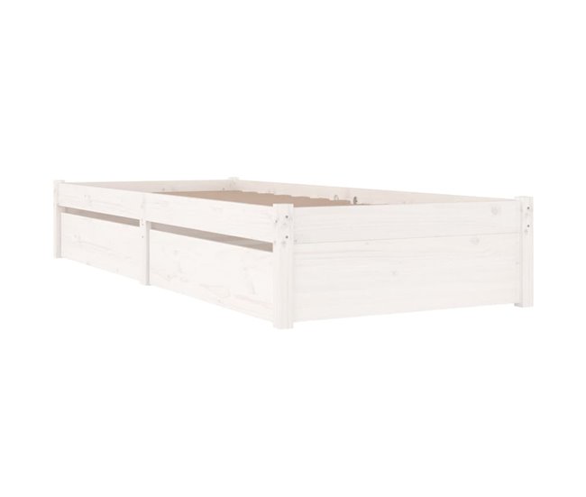 Conforama Estructura De Cama Con Cajones Blanco 90x200 Cm
