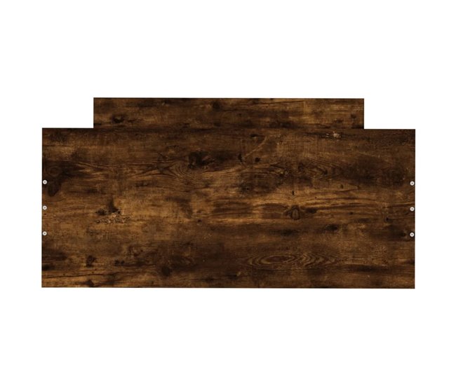 Conforama Estructura De Cama Contrachapada Roble Ahumado 90x200 Cm