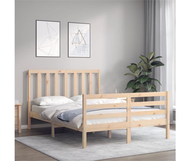 Conforama Estructura De Cama De Matrimonio Con Cabecero Madera Maciza