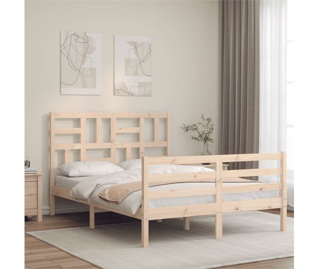 Conforama Estructura De Cama De Matrimonio Con Cabecero Madera Maciza