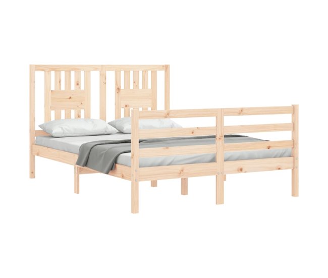 Conforama Estructura De Cama De Matrimonio Con Cabecero Madera Maciza