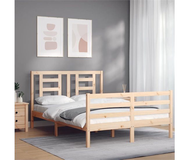 Conforama Estructura De Cama De Matrimonio Con Cabecero Madera Maciza
