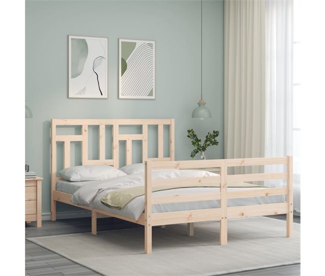 Conforama Estructura De Cama De Matrimonio Con Cabecero Madera Maciza