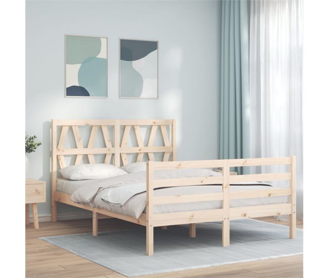 Conforama Estructura De Cama De Matrimonio Con Cabecero Madera Maciza