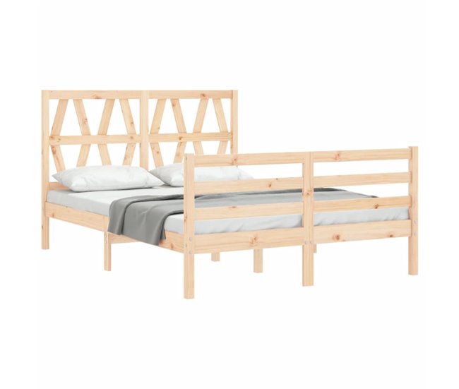 Conforama Estructura De Cama De Matrimonio Con Cabecero Madera Maciza