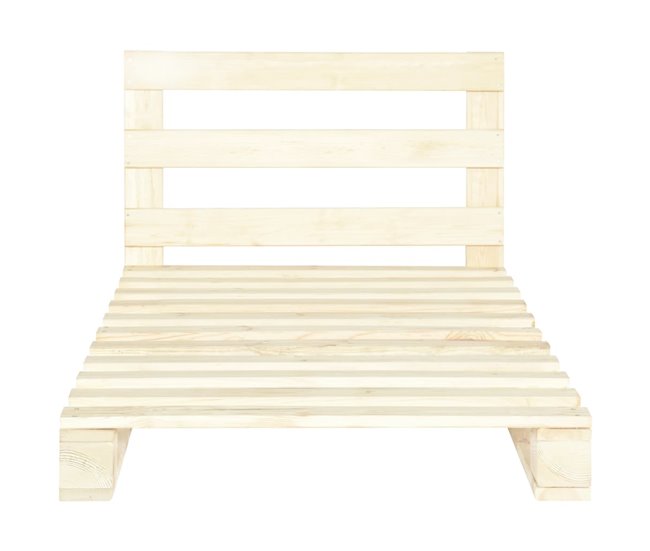 Conforama Estructura De Cama De Palés Madera Maciza De Pino 100x200 Cm