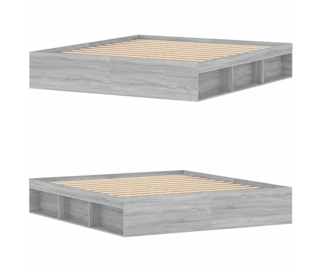 Conforama Estructura De Cama Gris Sonoma 180x200 Cm