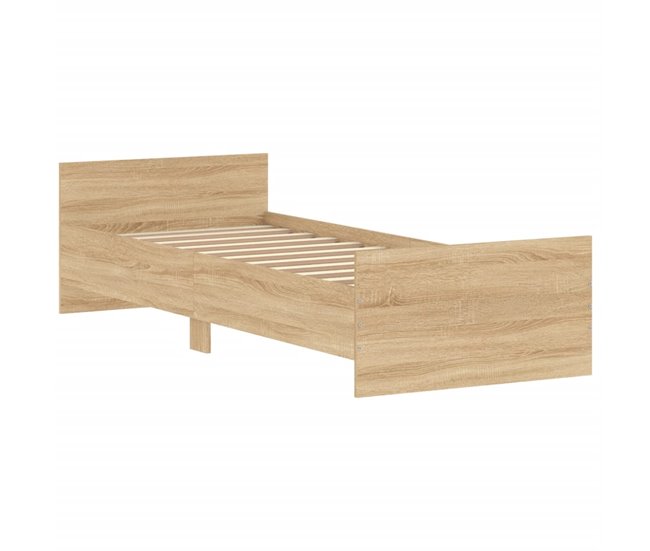 Conforama Estructura De Cama Madera De Ingenieria Sonoma Roble 75x190 Cm