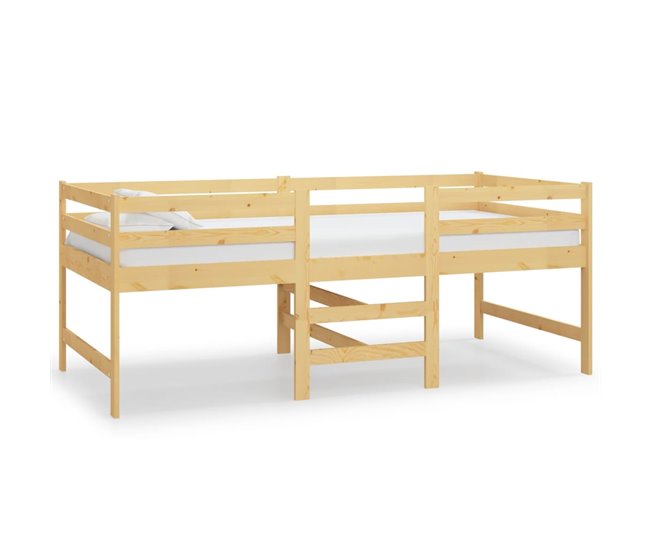 Conforama Estructura de cama madera maciza de pino 90x200 cm