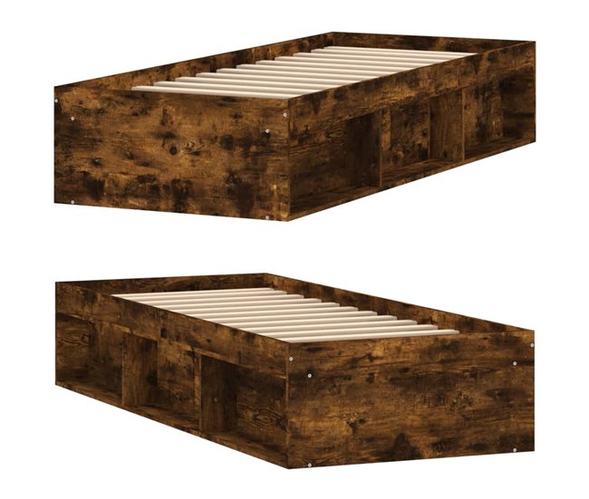 Conforama Estructura De Cama Roble Ahumado 75x190 Cm