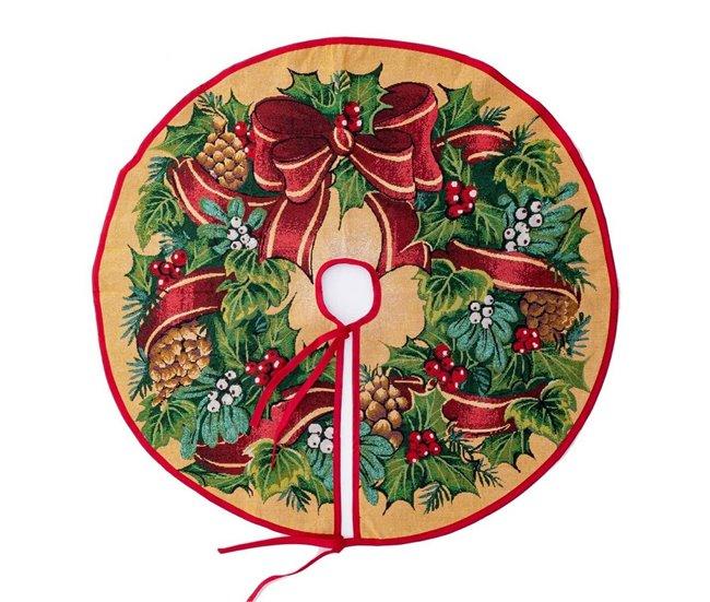Conforama Faldón De árbol De Navidad Poliéster 130 X 130 Cm