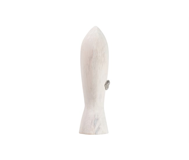 Conforama Figura Cabeza Aluminio Madera Mango 13x8x26 Cm