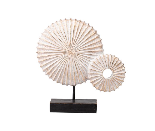 Conforama Figura Concha Decoracion Resina 33x10x33 Cm