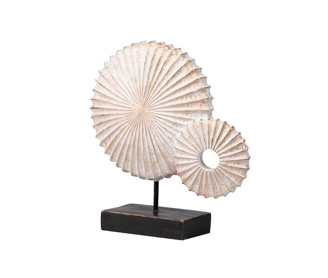 Conforama Figura Concha Decoracion Resina 33x10x33 Cm