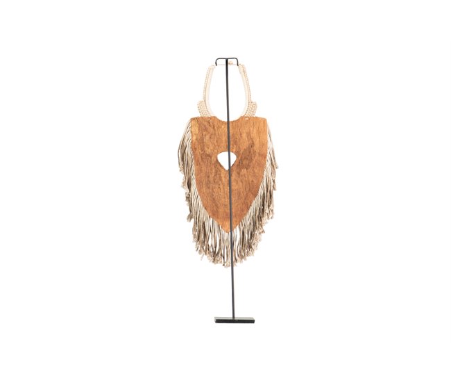 Conforama Figura Conchas Madera Natural 28x12x80 Cm
