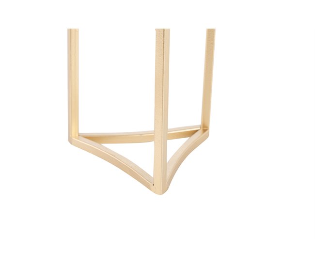 Conforama Figura Decoracion Metal Cristal 14x12x32 Cm