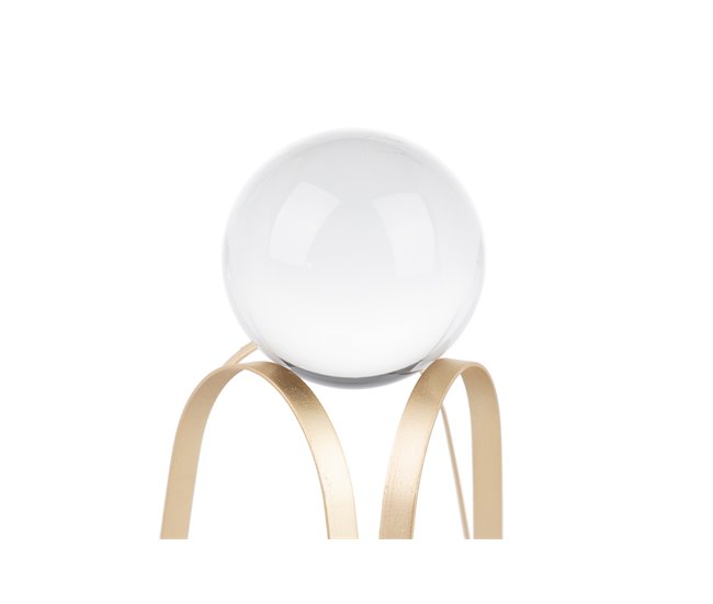 Conforama Figura Decoracion Metal Cristal 14x14x20 Cm