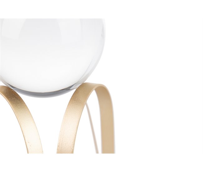 Conforama Figura Decoracion Metal Cristal 14x14x20 Cm