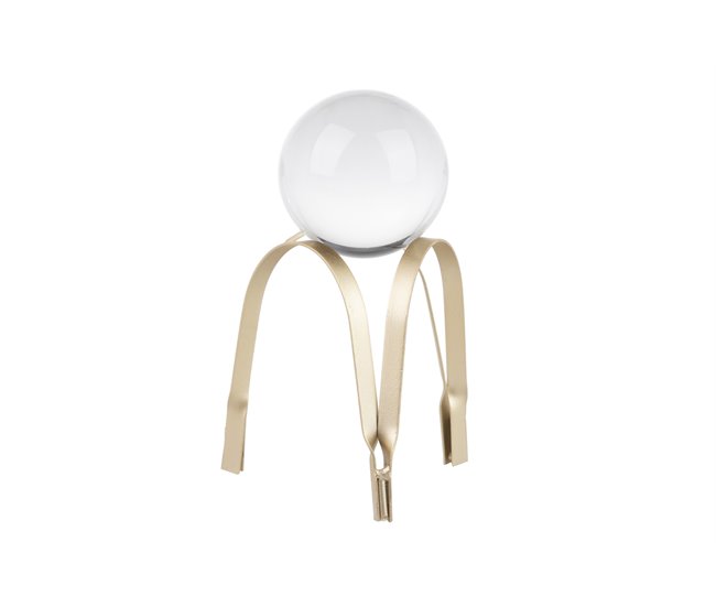 Conforama Figura Decoracion Metal Cristal 14x14x20 Cm