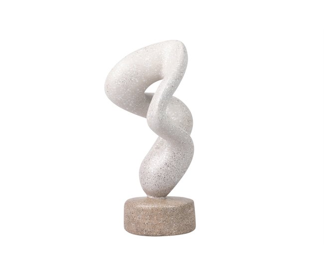 Conforama Figura Decoracion Resina Abstracta 14x14x28 Cm