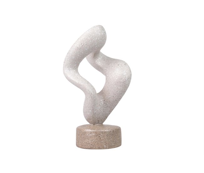 Conforama Figura Decoracion Resina Abstracta 14x14x28 Cm