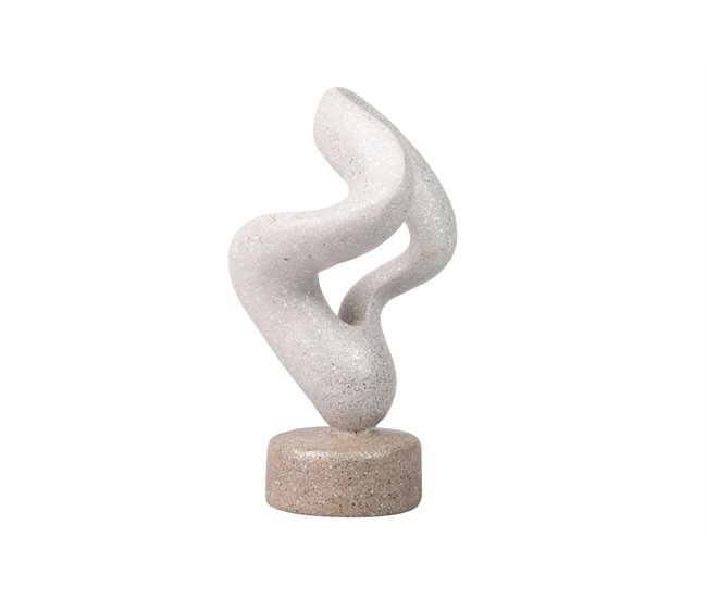 Conforama Figura Decoracion Resina Abstracta 14x14x28 Cm
