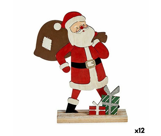 Conforama Figura Decorativa Blanco Rojo Verde Madera 5 5 x 23 5 x 19 cm (12 Unidades)