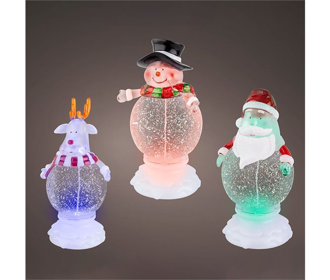 Conforama Figura Decorativa Lumineo 488719 Luz LED Navidad 13 X 10 X 21 Cm