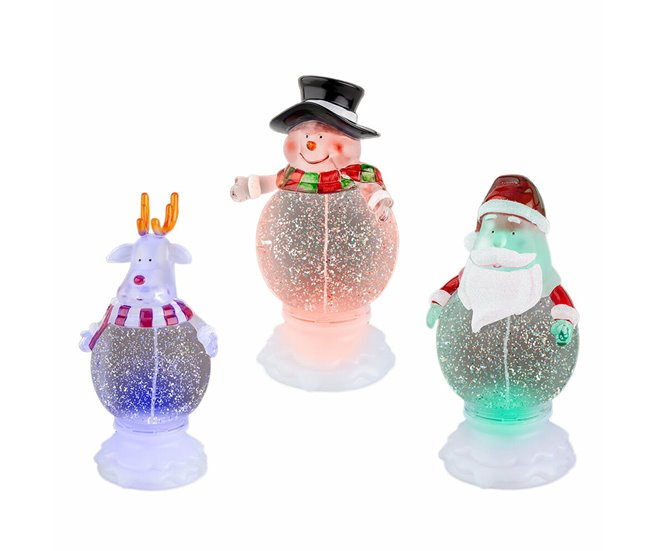 Conforama Figura Decorativa Lumineo 488719 Luz LED Navidad 13 x 10 x 21 cm