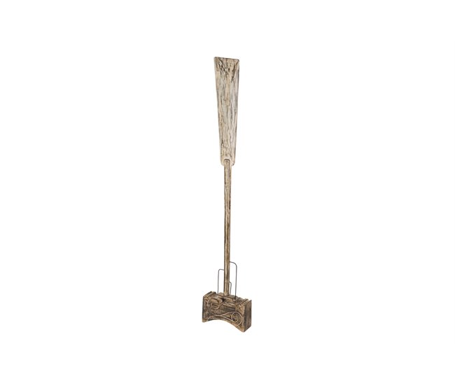 Conforama Figura Decorativa Madera Marron 34x30x185 Cm