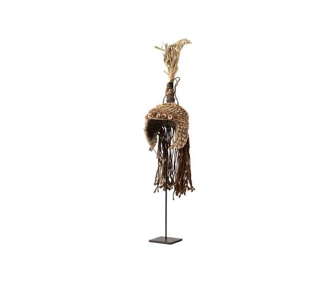 Conforama Figura Decorativa Madera Natural 20x20x80 Cm