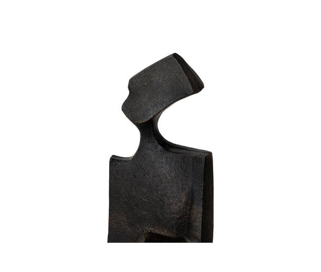 Conforama Figura Decorativa Mujer Metal Negra 22x8x28 Cm