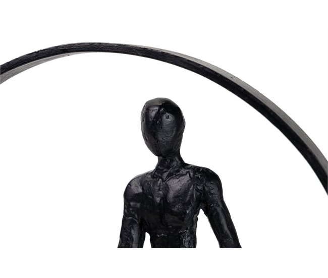 Conforama Figura Familia Metal Poliresina Madera 23x9x27 Cm