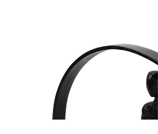 Conforama Figura Familia Metal Poliresina Madera 23x9x27 Cm