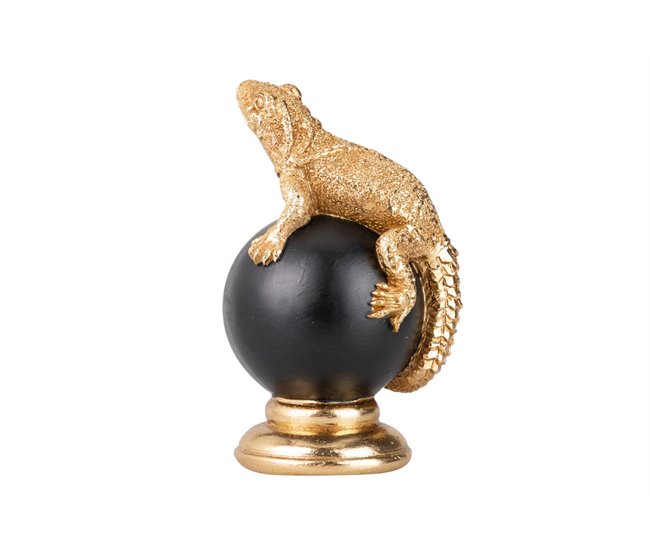 Conforama Figura Lagarto Bola Decoracion Resina 10x8x15 Cm