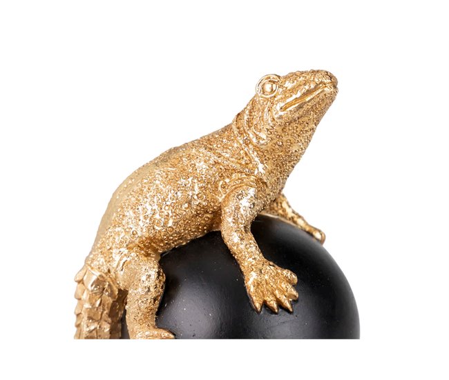 Conforama Figura Lagarto Bola Decoracion Resina 10x8x15 Cm