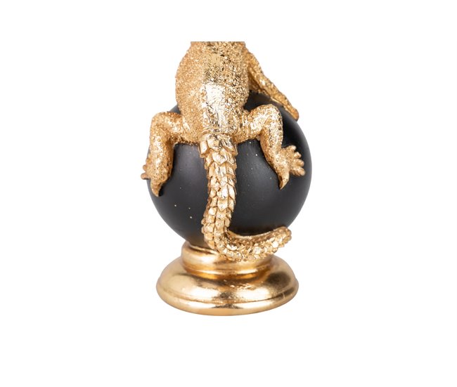 Conforama Figura Lagarto Bola Decoracion Resina 10x8x15 Cm