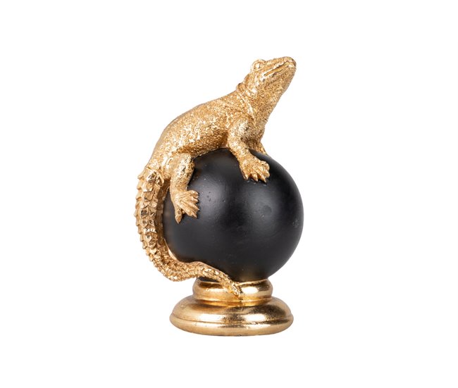 Conforama Figura Lagarto Bola Decoracion Resina 10x8x15 Cm