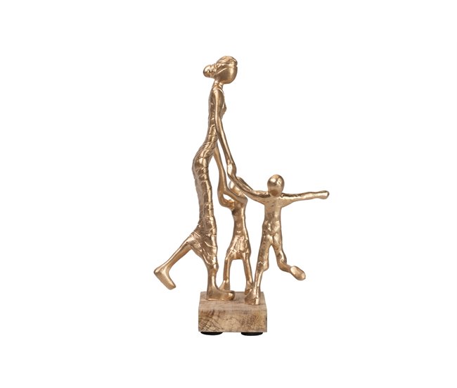 Conforama Figura Madre E Hijos Aluminio 19x21x33 Cm