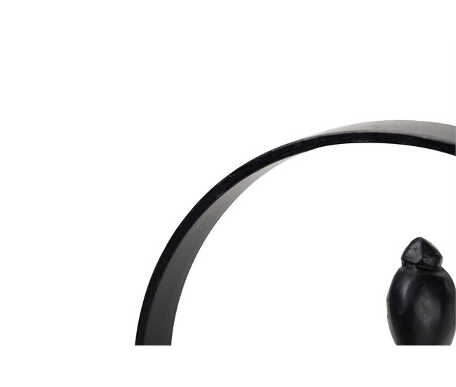 Conforama Figura Metal Poliresina Madera 24x8x27 Cm