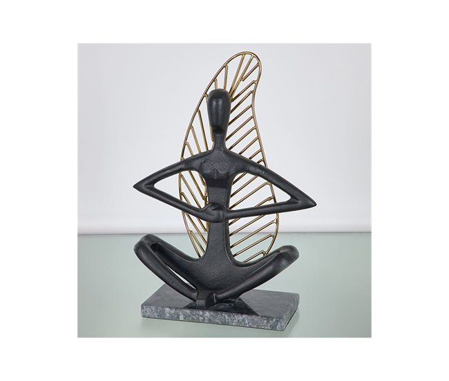 Conforama Figura Presume De Casa Asana24*32*11negro/doradometal/marmol