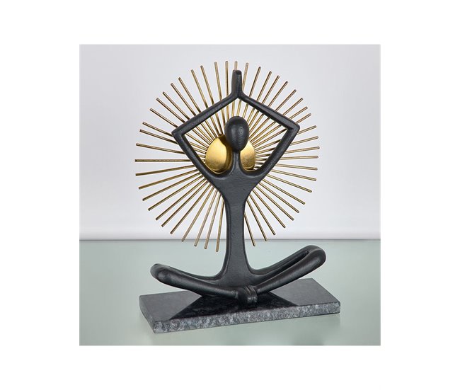 Conforama Figura Presume De Casa Asana25*33*10negro/doradometal