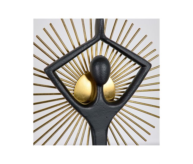 Conforama Figura Presume De Casa Asana25*33*10negro/doradometal