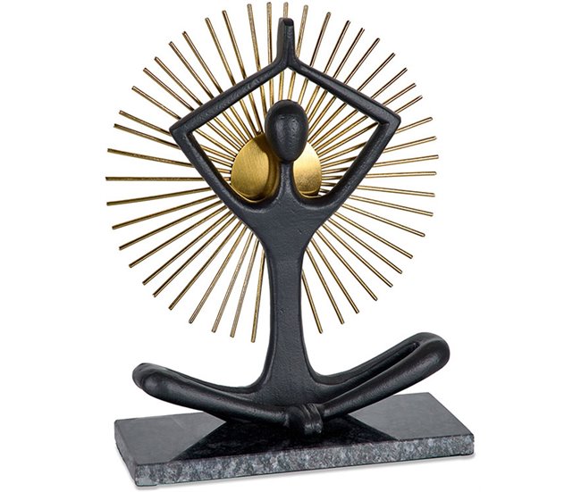 Conforama Figura Presume De Casa Asana25*33*10negro/doradometal