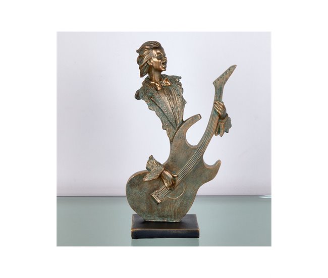 Conforama Figura Presume De Casa Cobre19*33*10.5cobre/azuladoresina