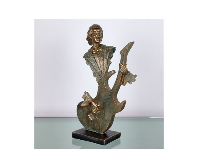 Conforama Figura Presume De Casa Cobre19*33*10.5cobre/azuladoresina