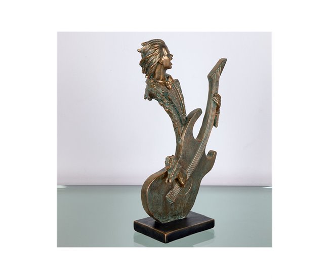 Conforama Figura Presume De Casa Cobre19*33*10.5cobre/azuladoresina