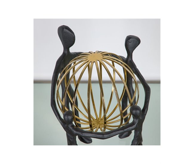 Conforama Figura Presume De Casa Hearth19*30*21negro/doradometal/marmol